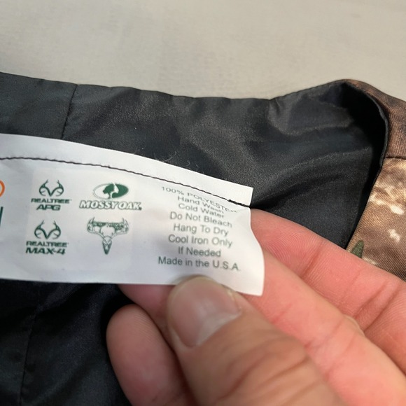 Men Camo Formal Vest RealTree Mossy Oak Hunt Outdoors Wedding Groomsman USA-L- - Picture 6 of 8